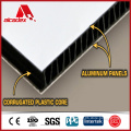 corrguated plastic core,double- side aluminum for stability and strength